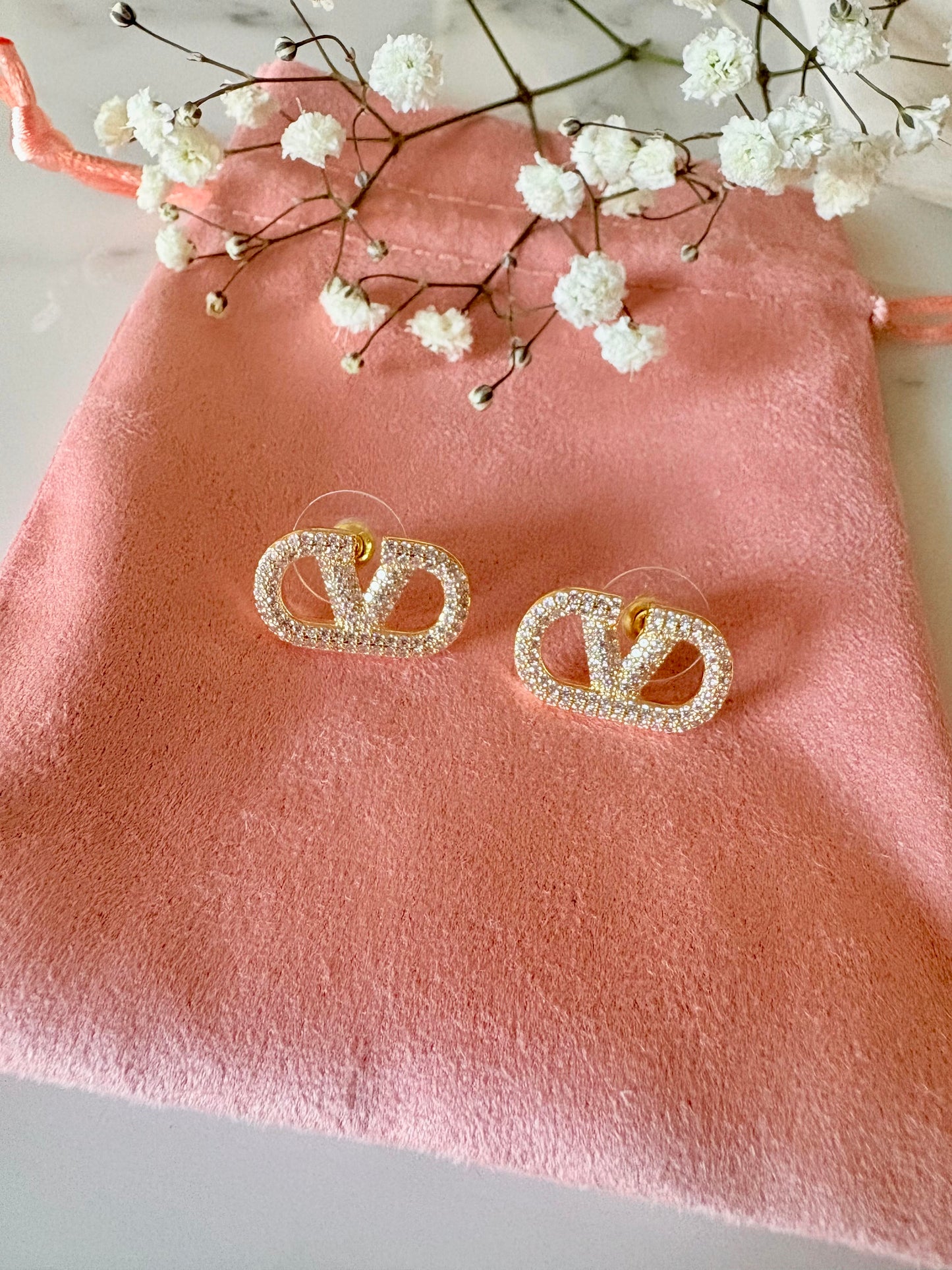 Aretes Pedrería Valentino
