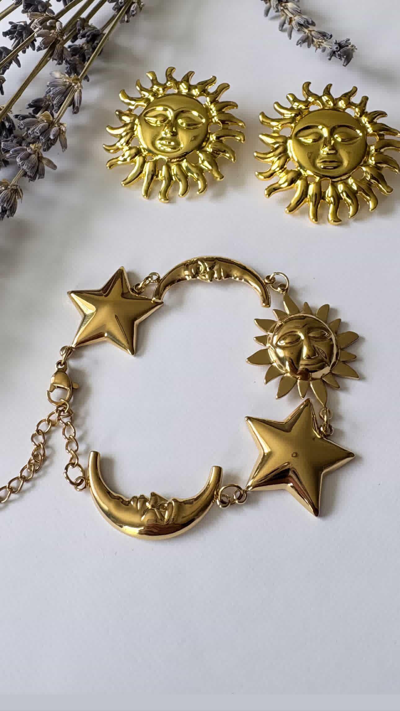Brazalete Sol Luna Estrella
