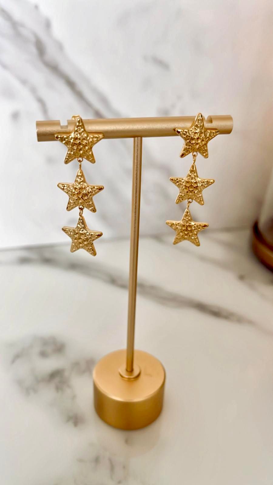 Aretes largos 3 estrellas