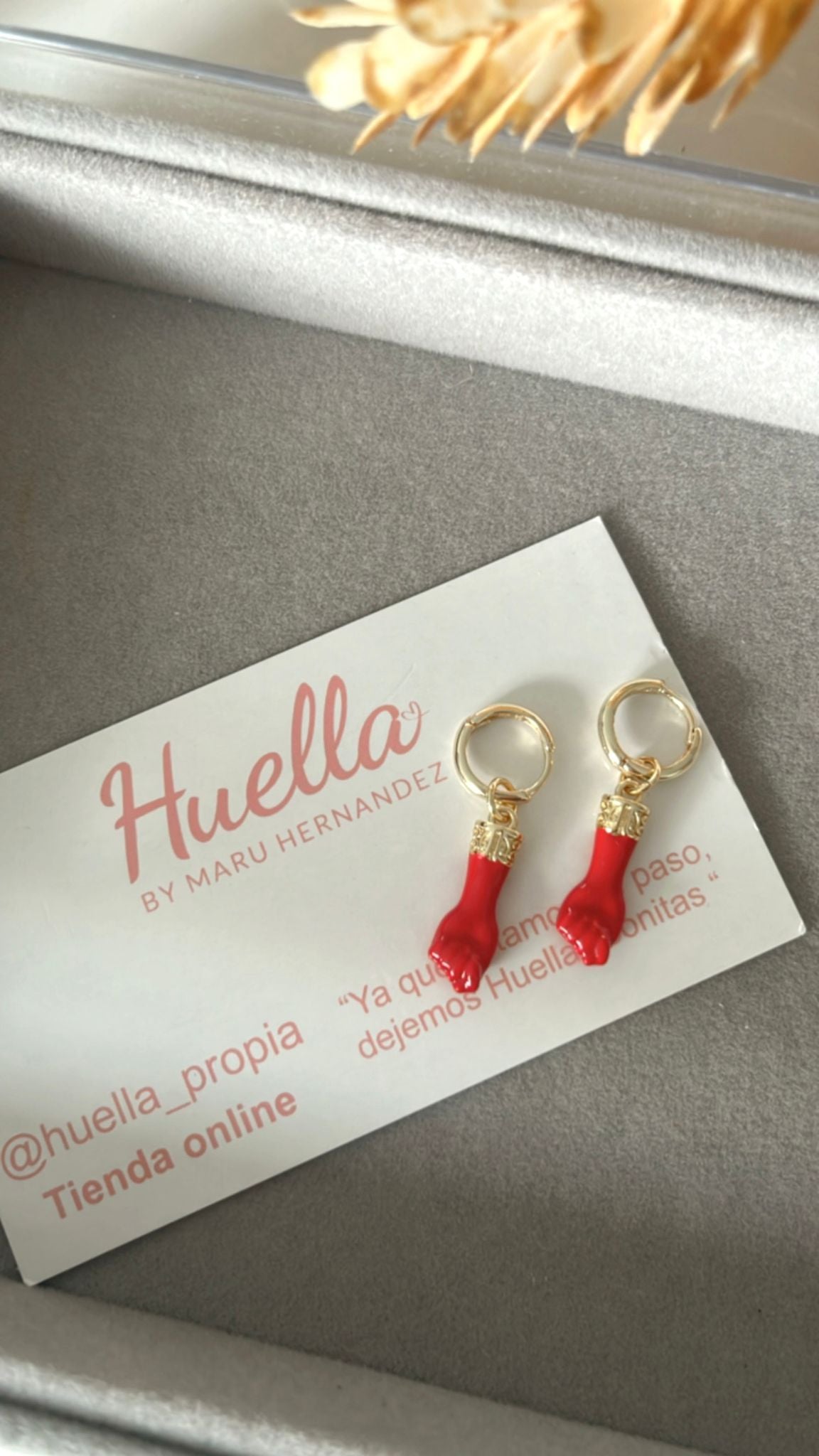 Aretes Manito Rojo