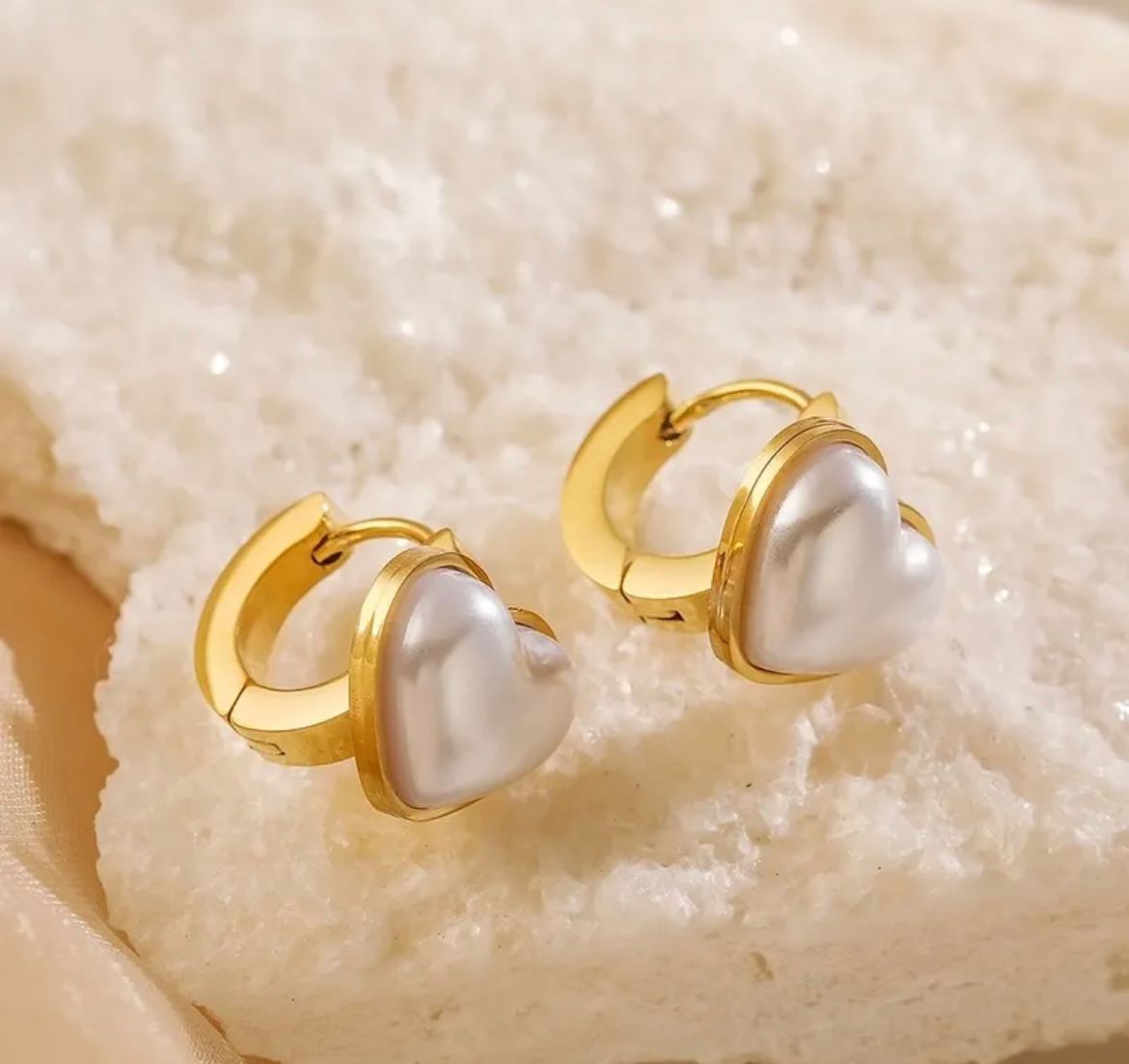 Aretes corazón Retro