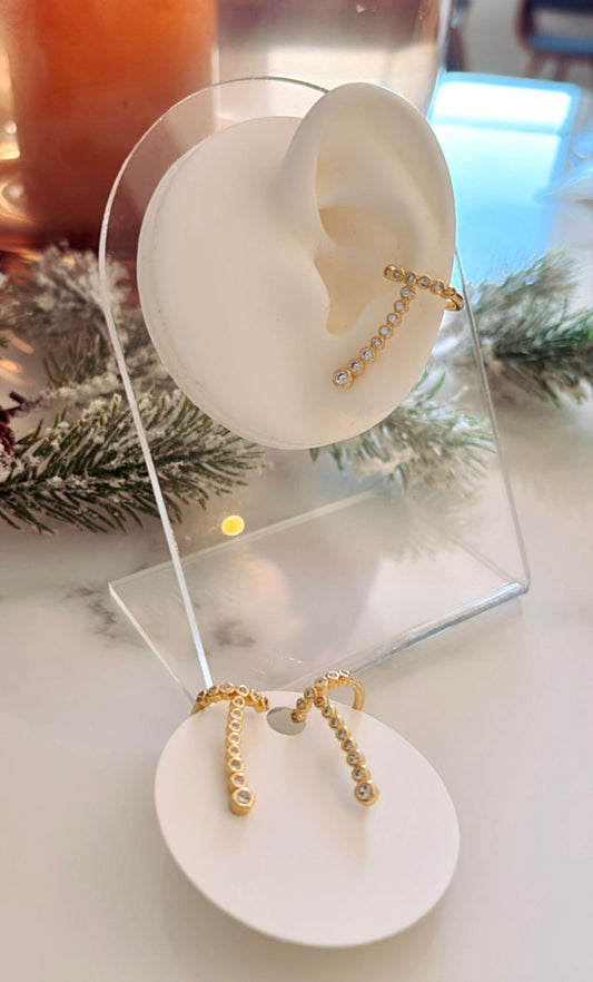 Aretes par estilo cuff