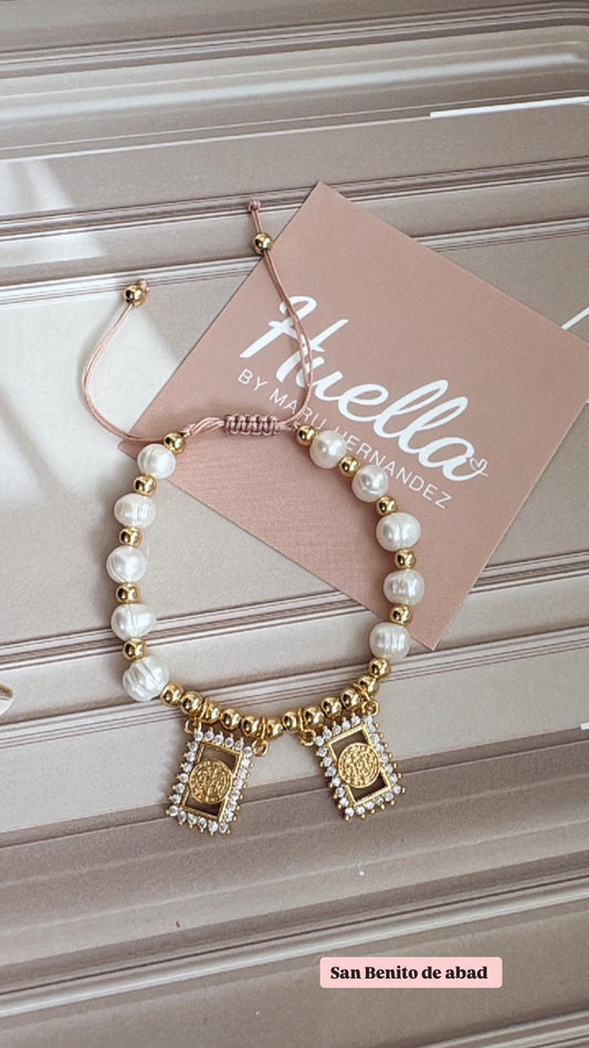 Brazalete Ajustable Medalla San Benito