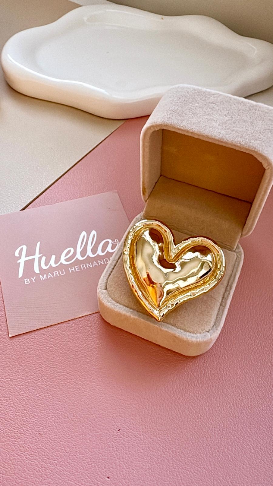 Anillo ajustable Corazón Valiente