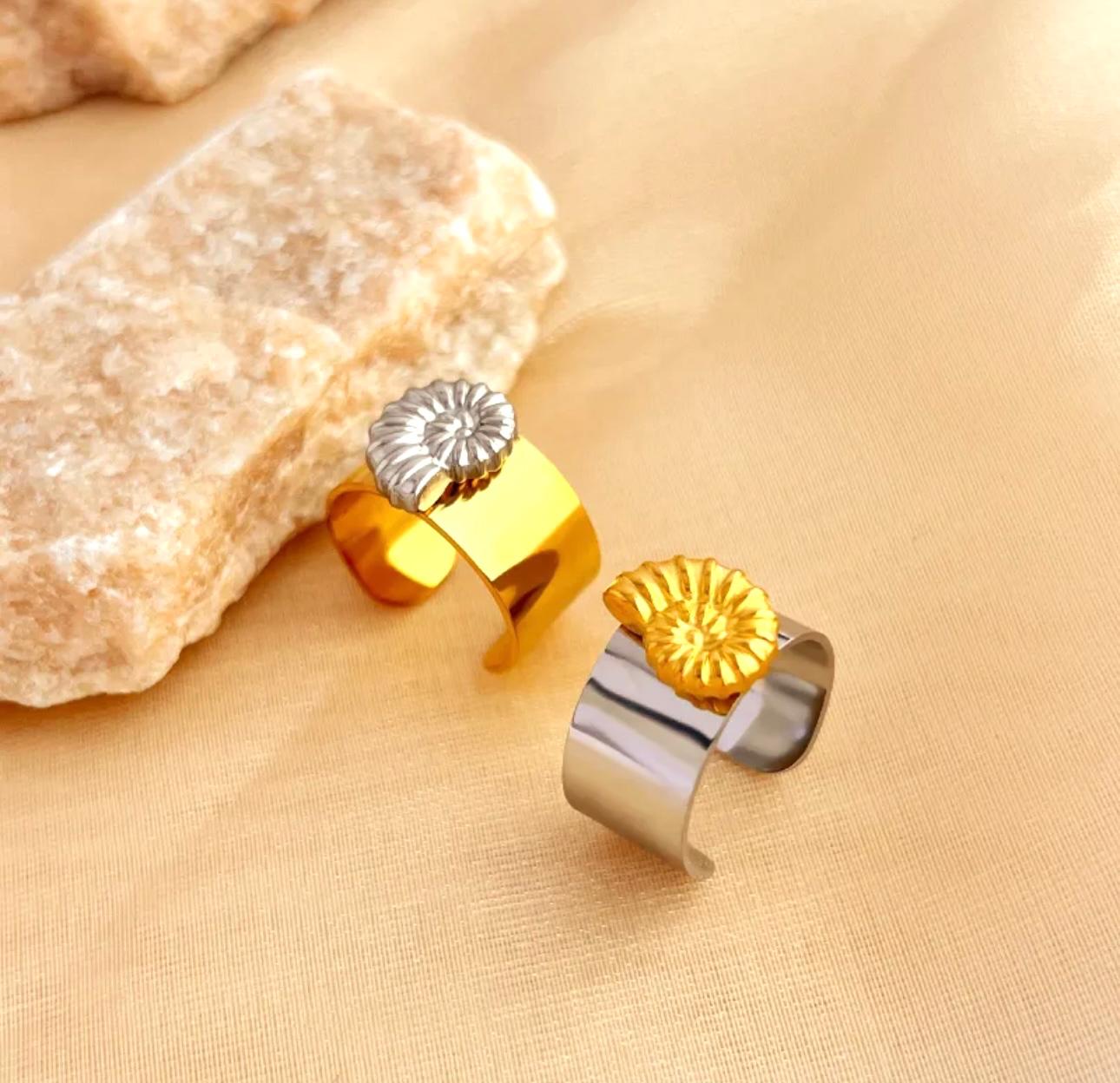 Anillo ajustable Caracol De Mar
