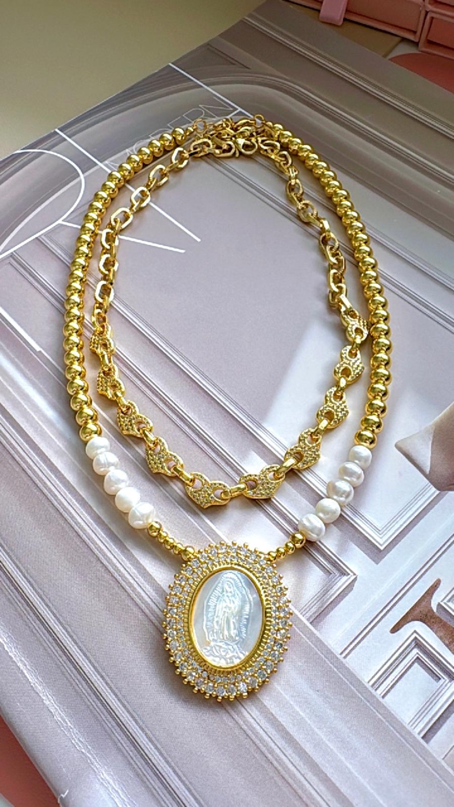 Cadena Pedrería Virgen