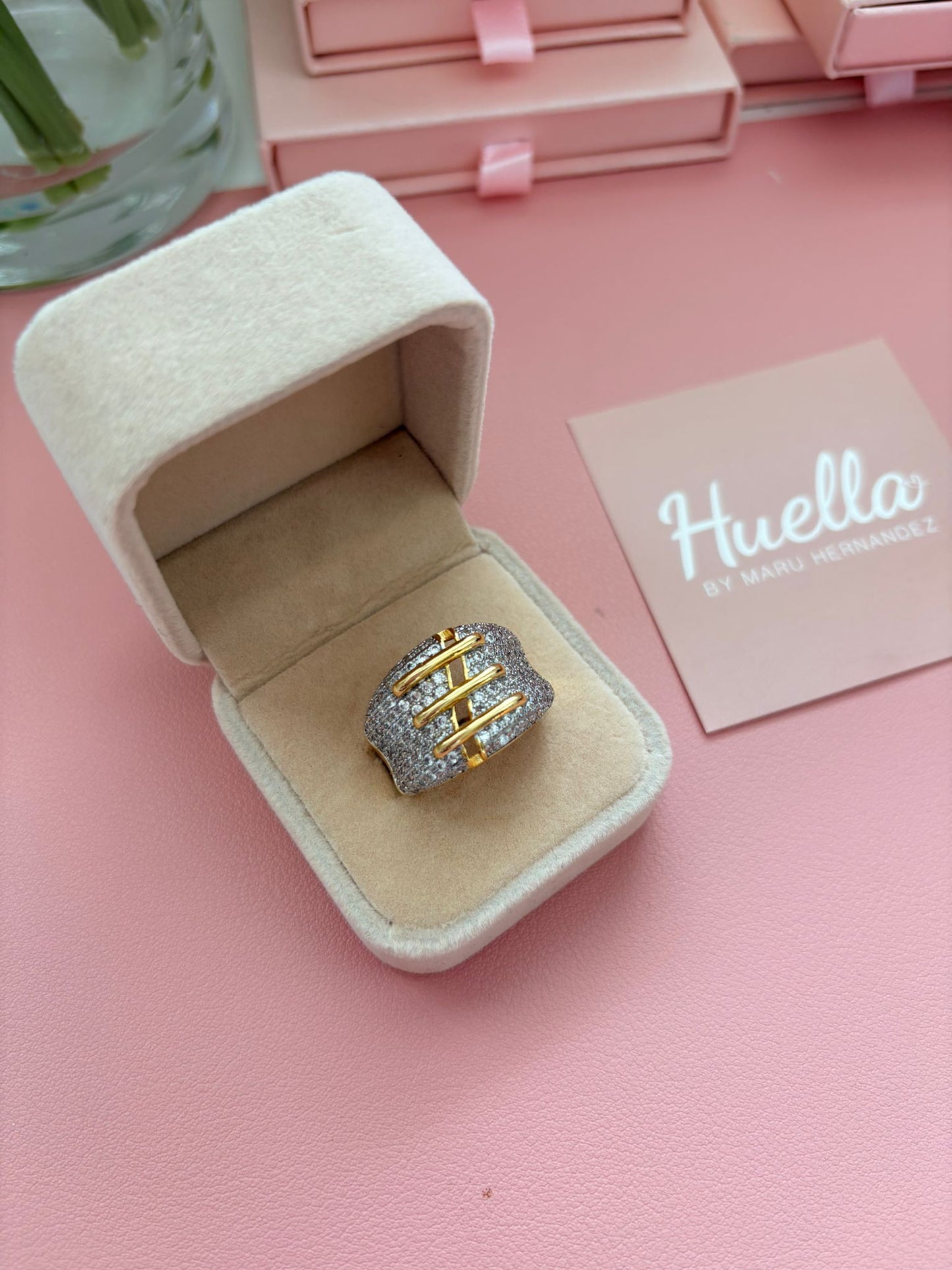 Anillo ajustable grapas