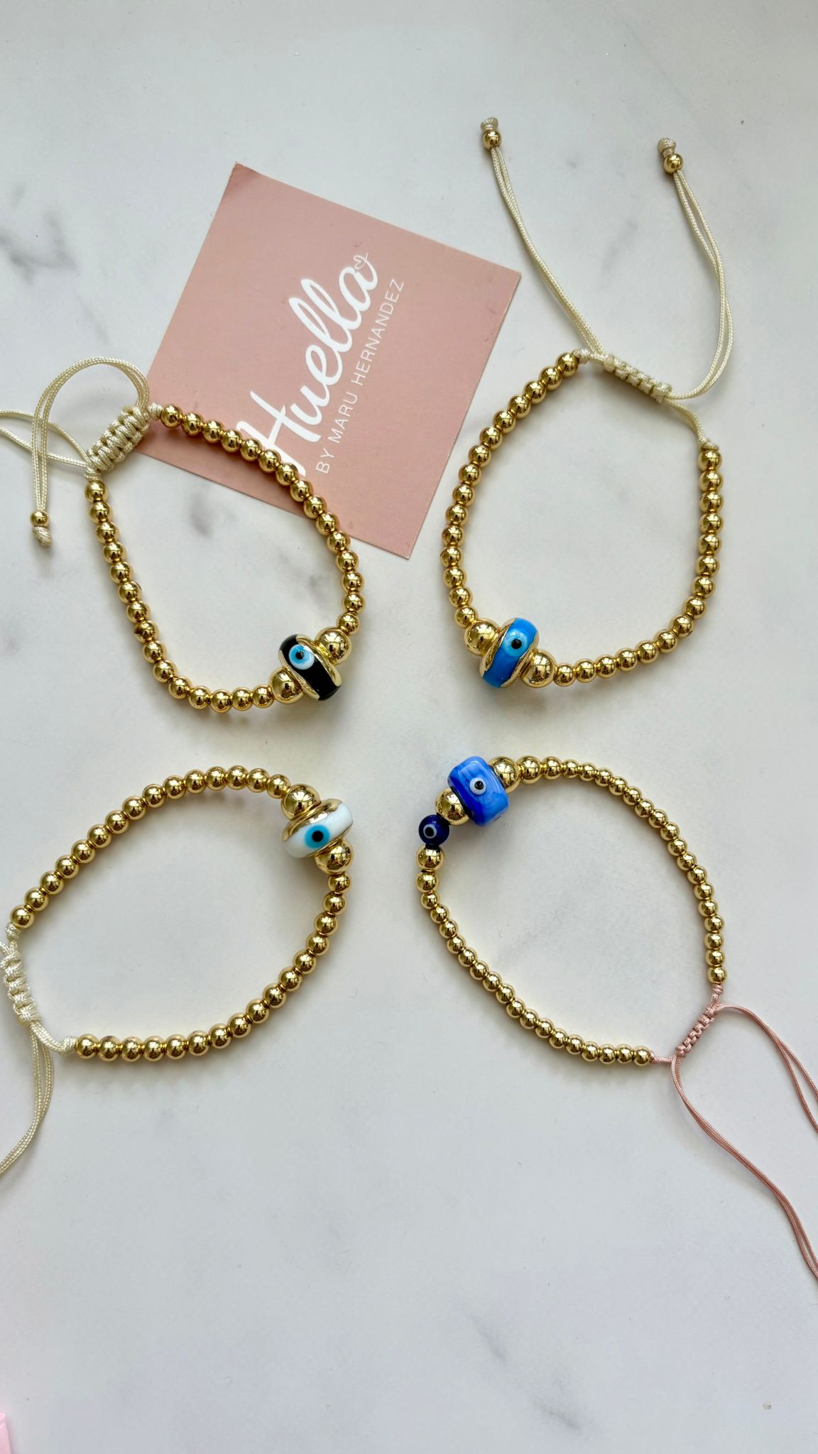 Brazalete balines y ojo turco