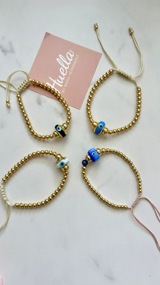 Brazalete balines y ojo turco