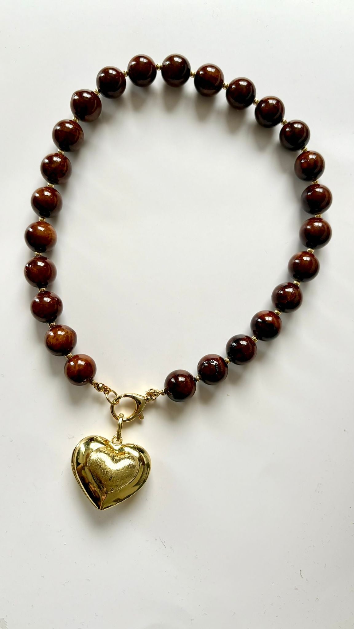 Collar corazón genuino