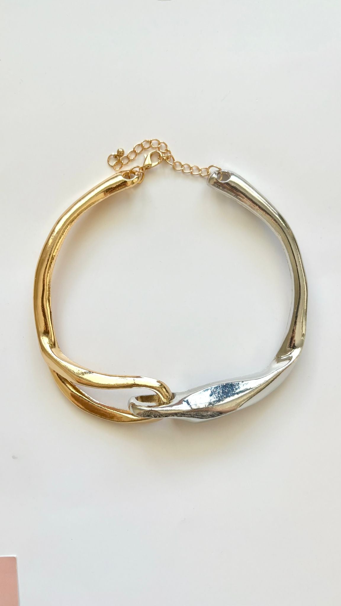 Collar gargantilla dos tonos
