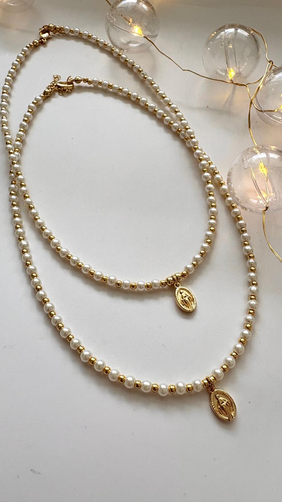 Collares Medalla Mini Milagrosa
