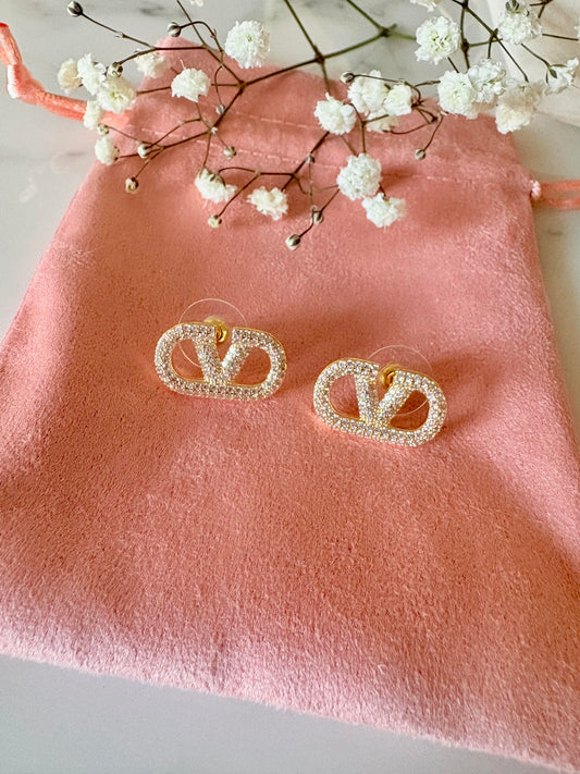 Aretes Pedrería Valentino