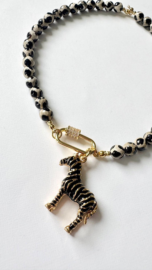 Collar Alma de zebra