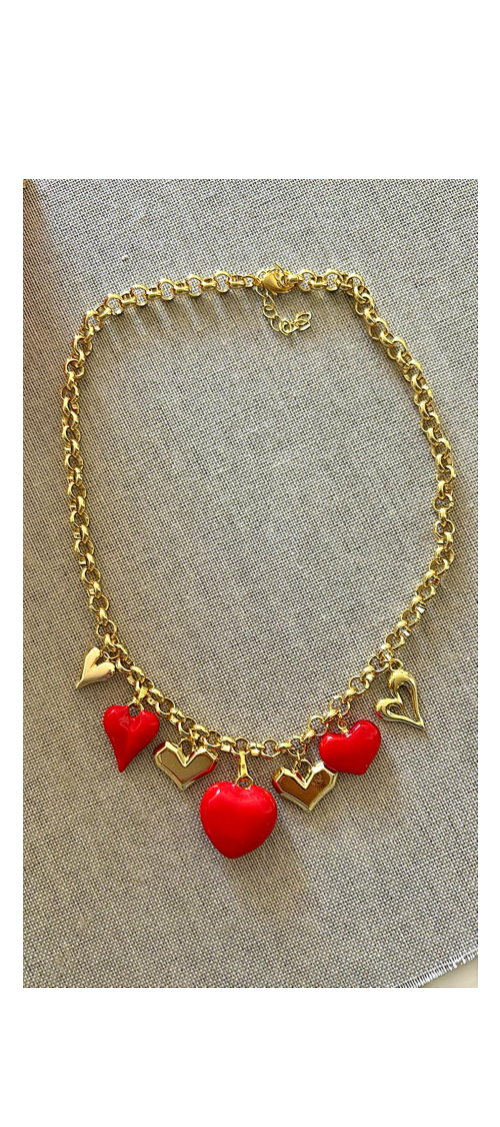 Collar corazones Valentine