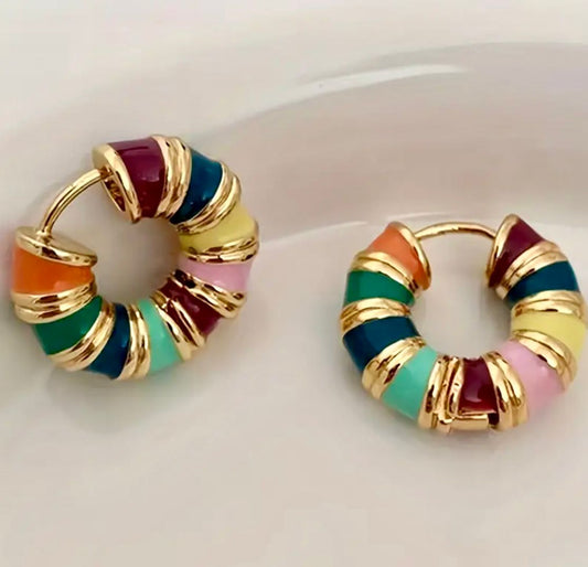 Aretes argolla colores