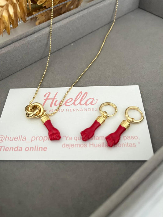 Aretes Manito Rojo