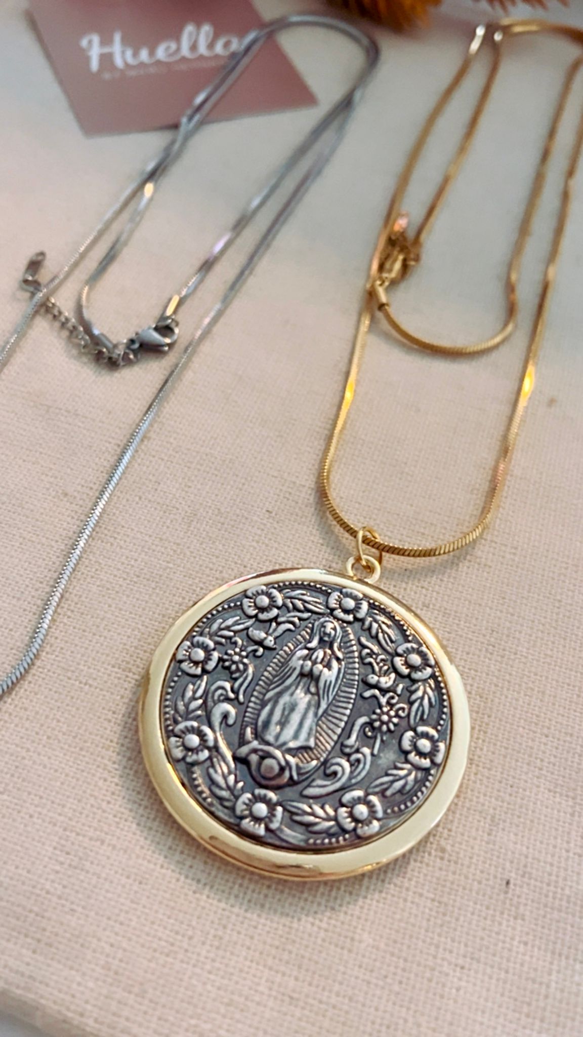 Cadena Larga virgen Guadalupe