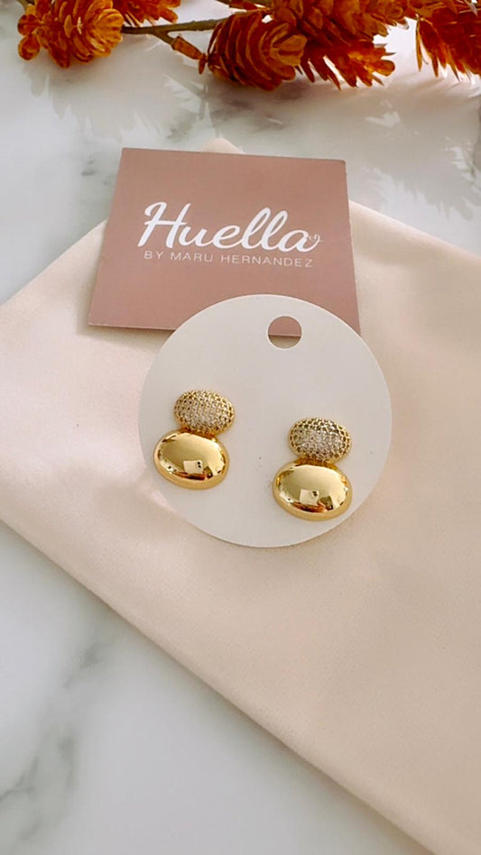 Aretes reina gold