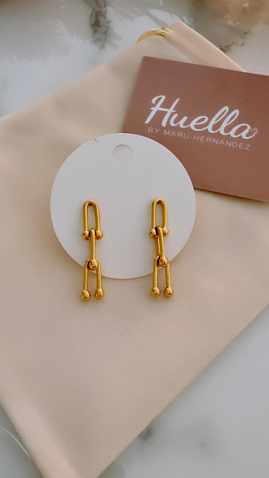 Aretes en cadena