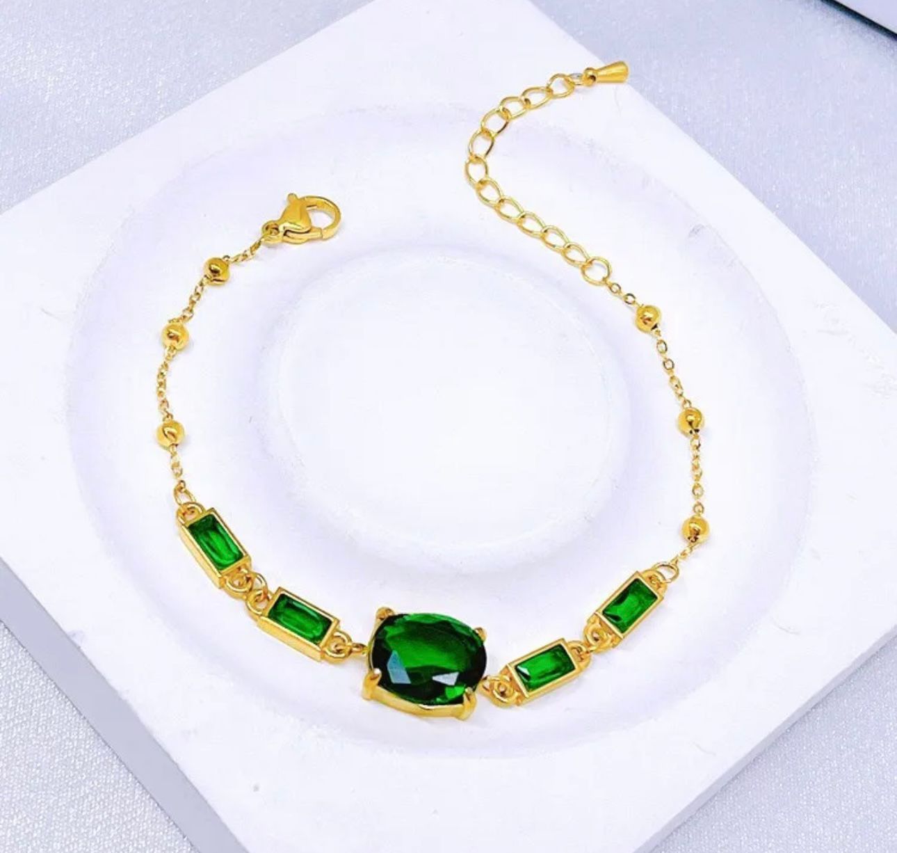 Brazalete Verde Elegante