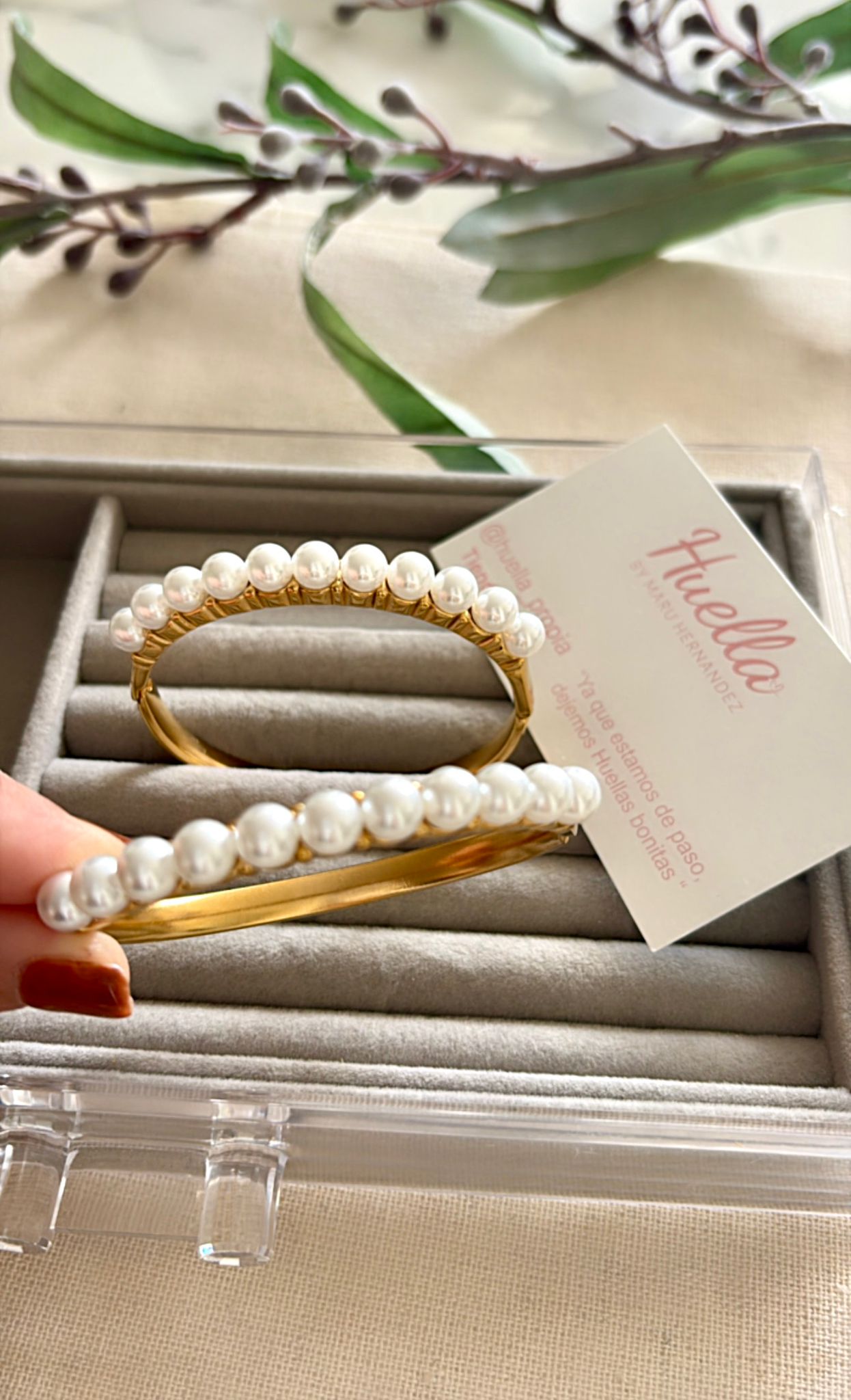 Brazalete Pulso Perlas