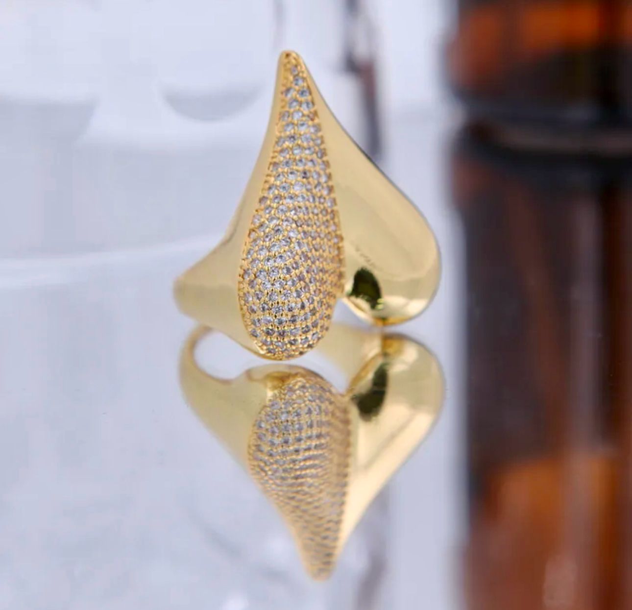 Anillo corazón dos fases