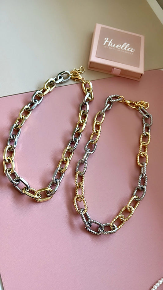 Cadenas dúo color eslabones