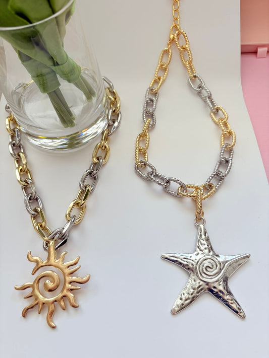 Cadenas sol y estrella