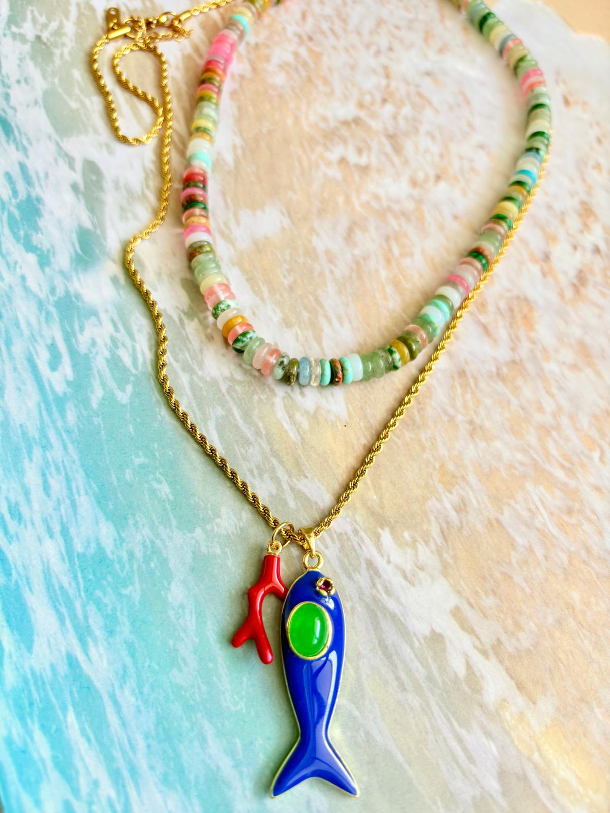 Cadena pez y coral
