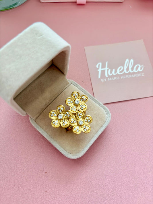 Anillos trío de Flores