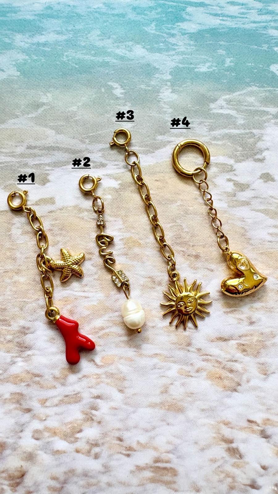 Cadenitas con Colgantes para trajes de baño o cadenas