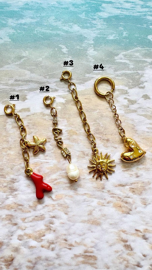 Cadenitas con Colgantes para trajes de baño o cadenas