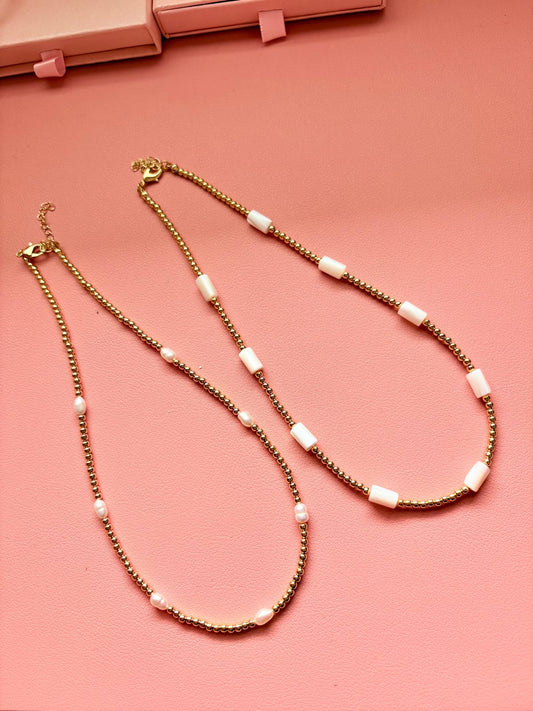 Collares balines y piedras