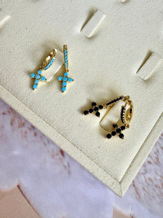 Aretes cruz en Crista