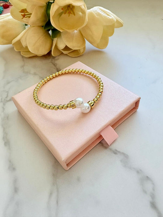 Brazalete Dúo perla