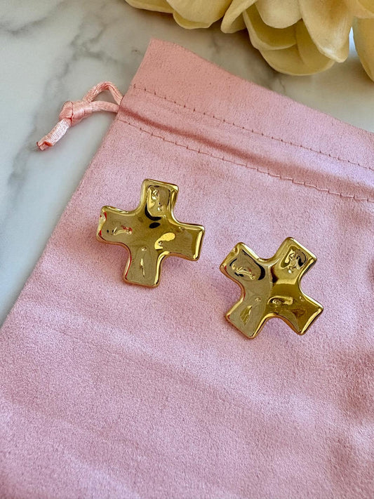 Aretes forma Cruz