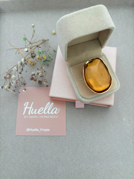 Anillo estilo antiguo Ámbar