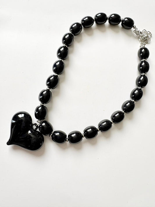 Collar corazón Nigth