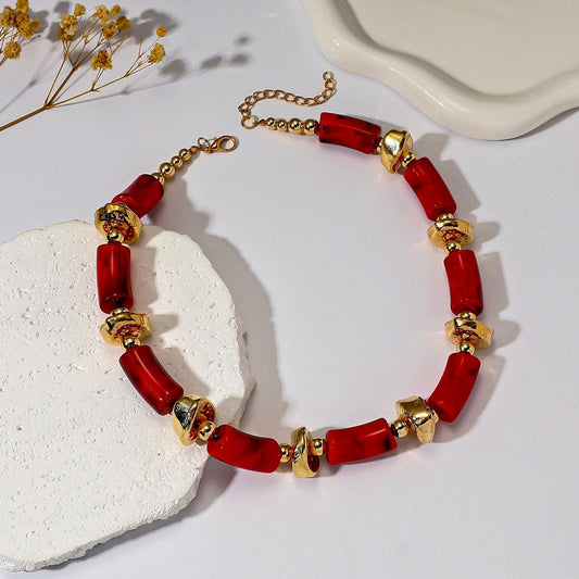 Collar barras Rojas