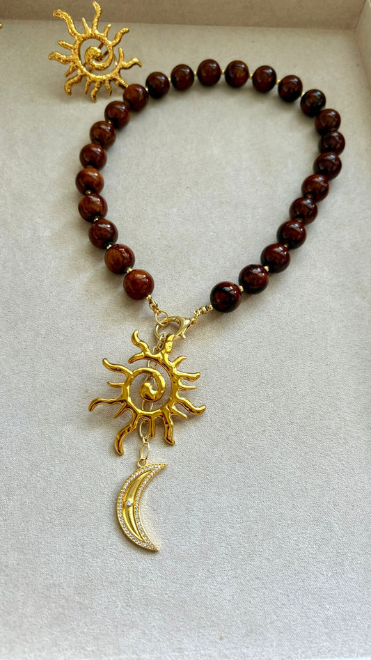 Collar sol y luna