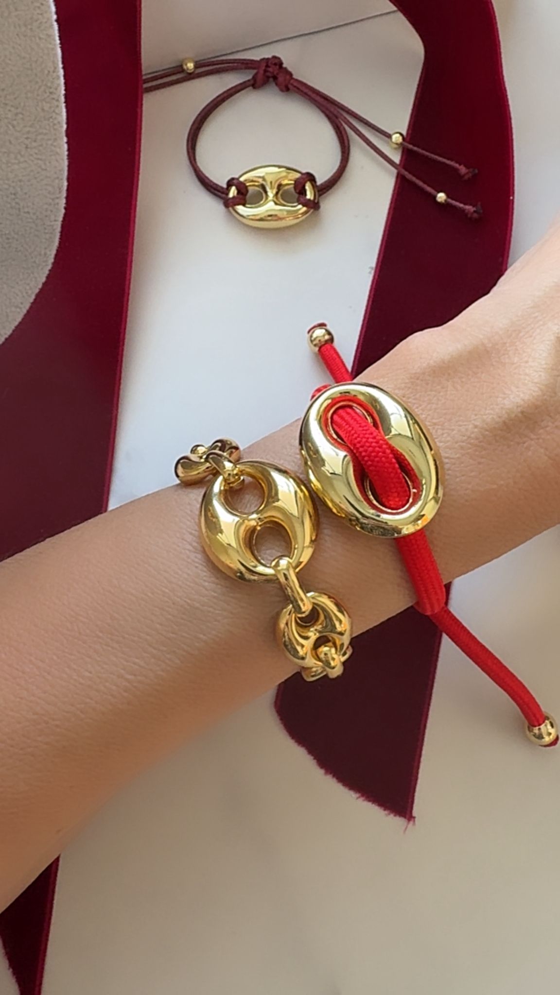 Brazalete Gucci cordón