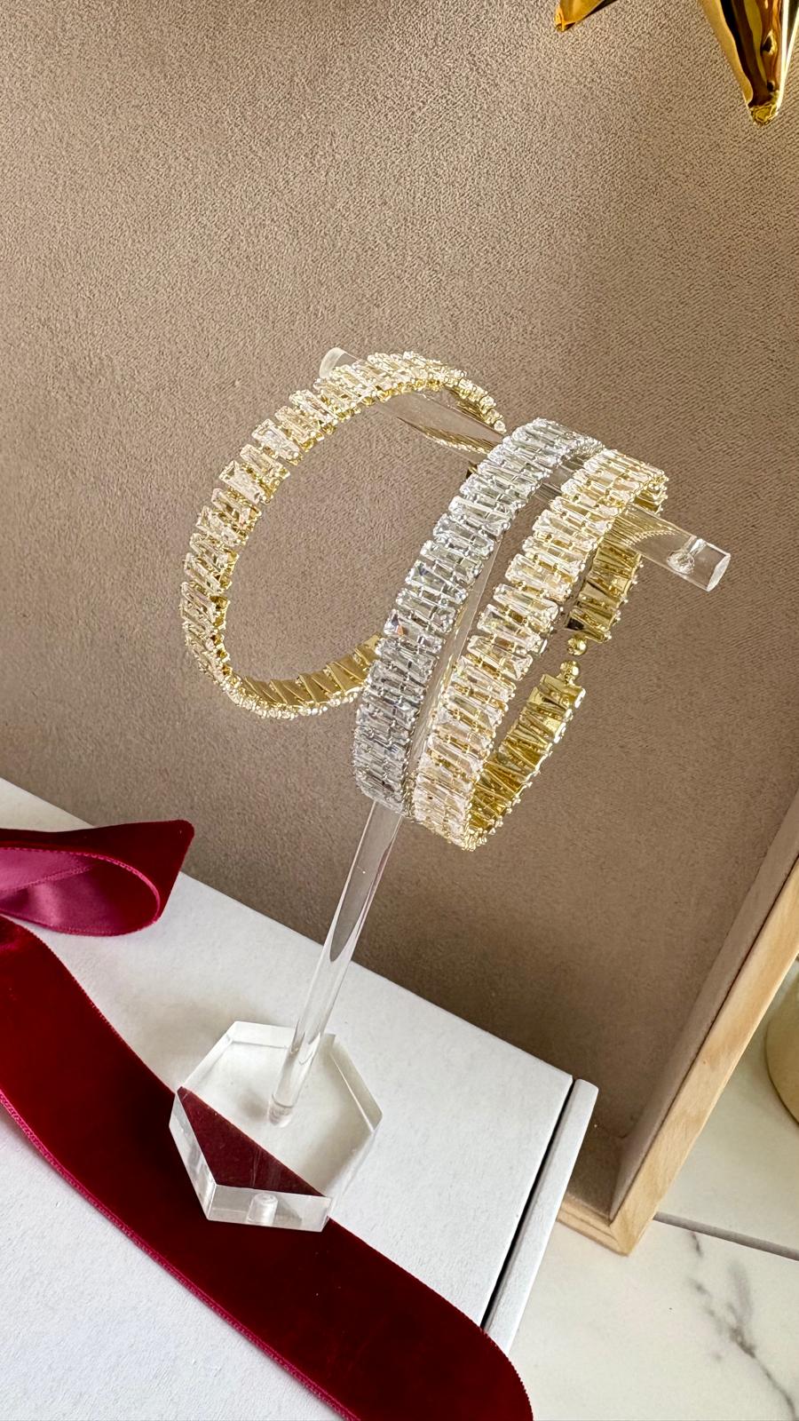 Brazaletes cristal elegante