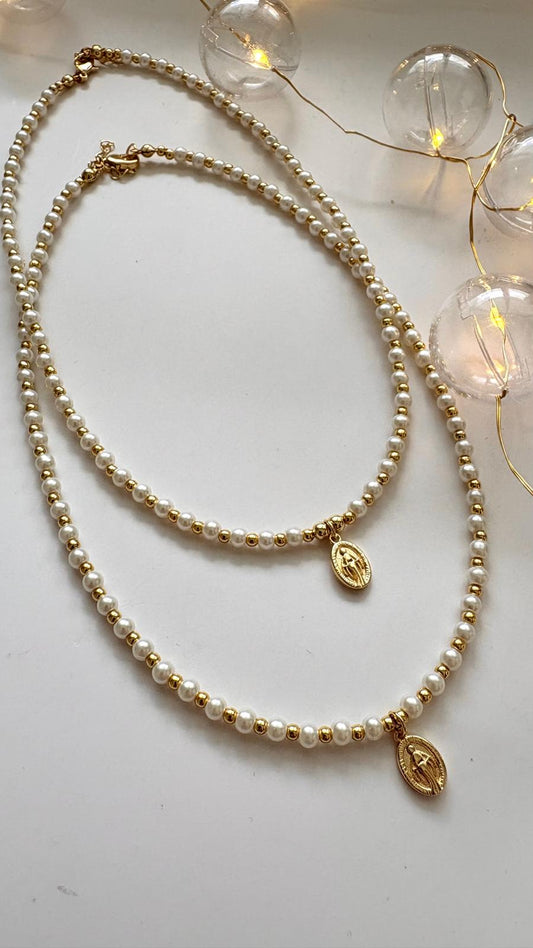 Collares Medalla Mini Milagrosa