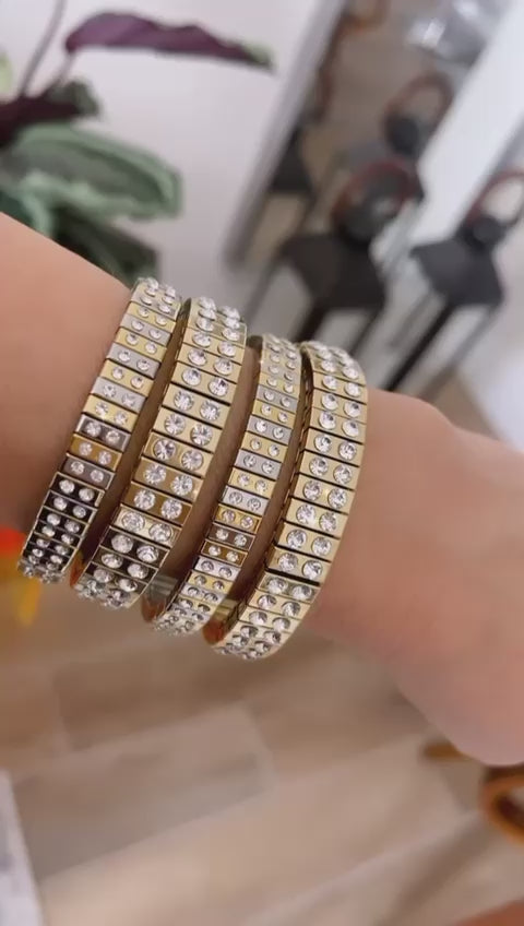 Brazalete elástico rectángulos