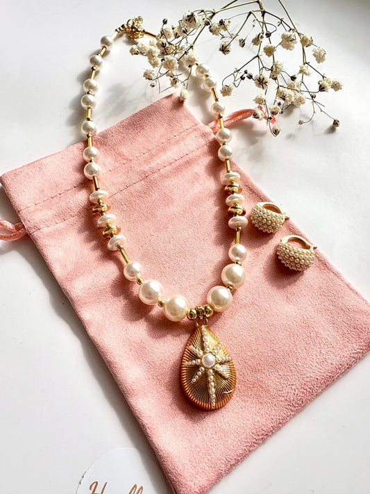 Collar Gota estrella Perla