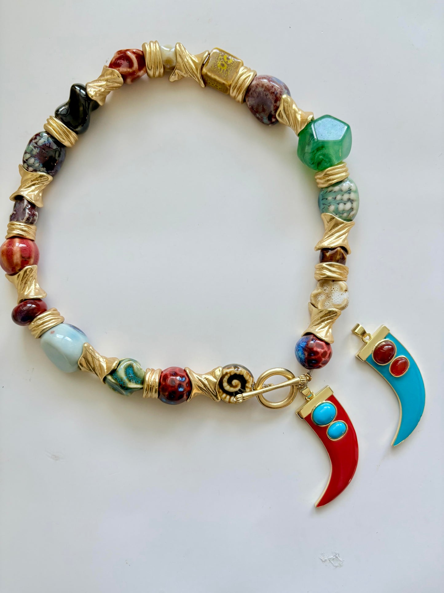Collar piedras exóticas